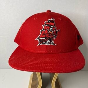 New Era Tampa Bay Buccaneers Scarlet Cap with Pirate Ship Design